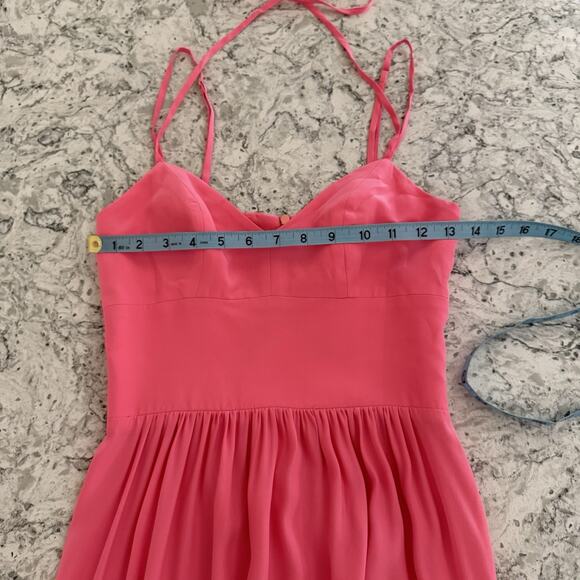 Amanda Uprichard Salmon Maxi Silk Dresss Size l - Picture 9 of 15